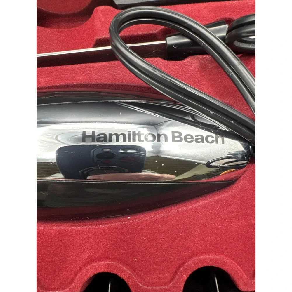Hamilton Beach Electric Knife with Storage Case And Carving Fork 74275 Black